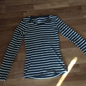 Striped fitted long sleeve
